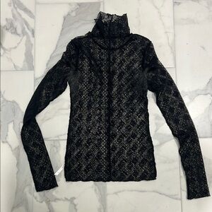 Elegant Black Lace Top